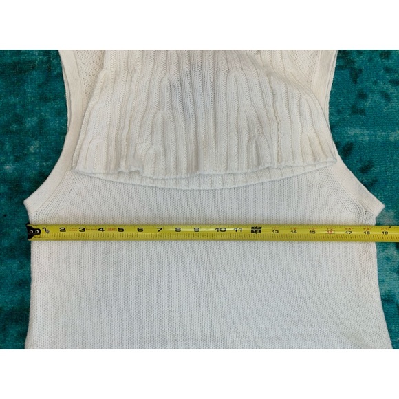 Halogen Sleeveless Turtleneck Tunic Sweater Cream - Picture 8 of 9